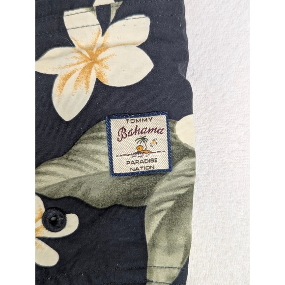 Tommy Bahama Mens Navy Pineapple Floral Swim Trunks Board Shorts Medium 6 Inseam - Picture 9 of 9